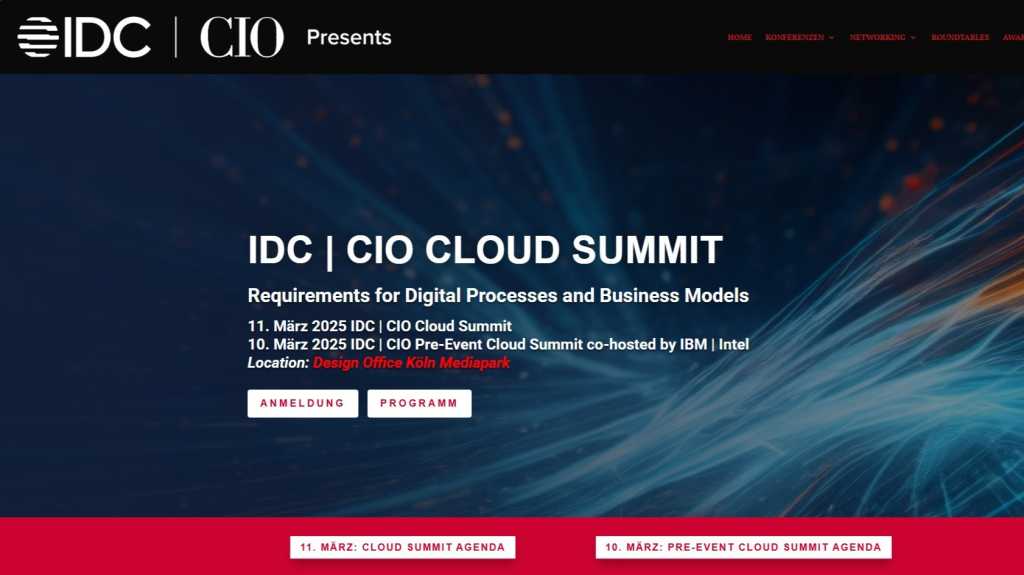 IDC CIO Cloud Summit 2025