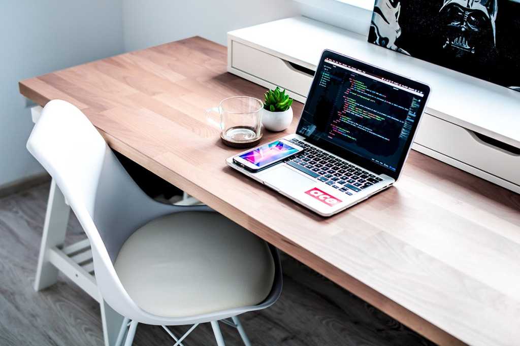 code / coding / laptop / mobile / phone / desk / workspace